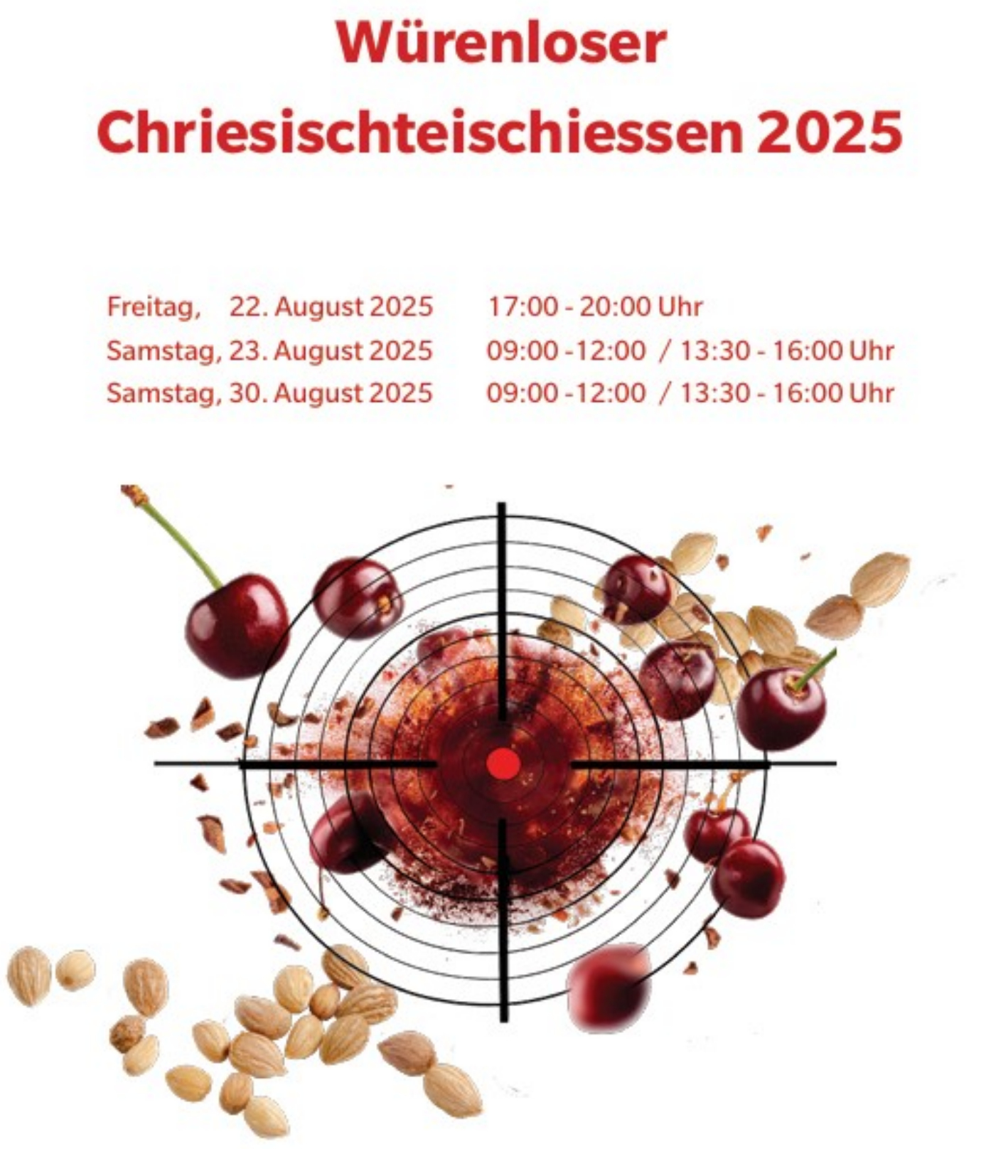 Ankündigung Chriesisteischiessen 2025